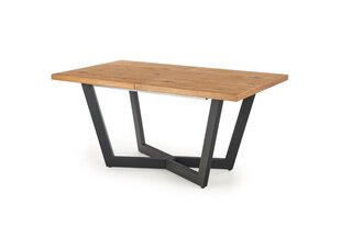 Раскладной стол Halmar Massive, коричневый/черный цена и информация | Кухонные и обеденные столы | hansapost.ee