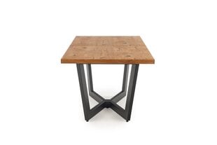 Раскладной стол Halmar Massive, коричневый/черный цена и информация | Кухонные и обеденные столы | hansapost.ee