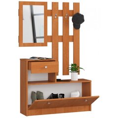 Комплект мебели для прихожей NORE, коричневый цена и информация | Комплекты в прихожую | hansapost.ee