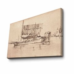 Репродукция на холсте Рыбацкая лодка цена и информация | Настенные деревянные декорации | hansapost.ee