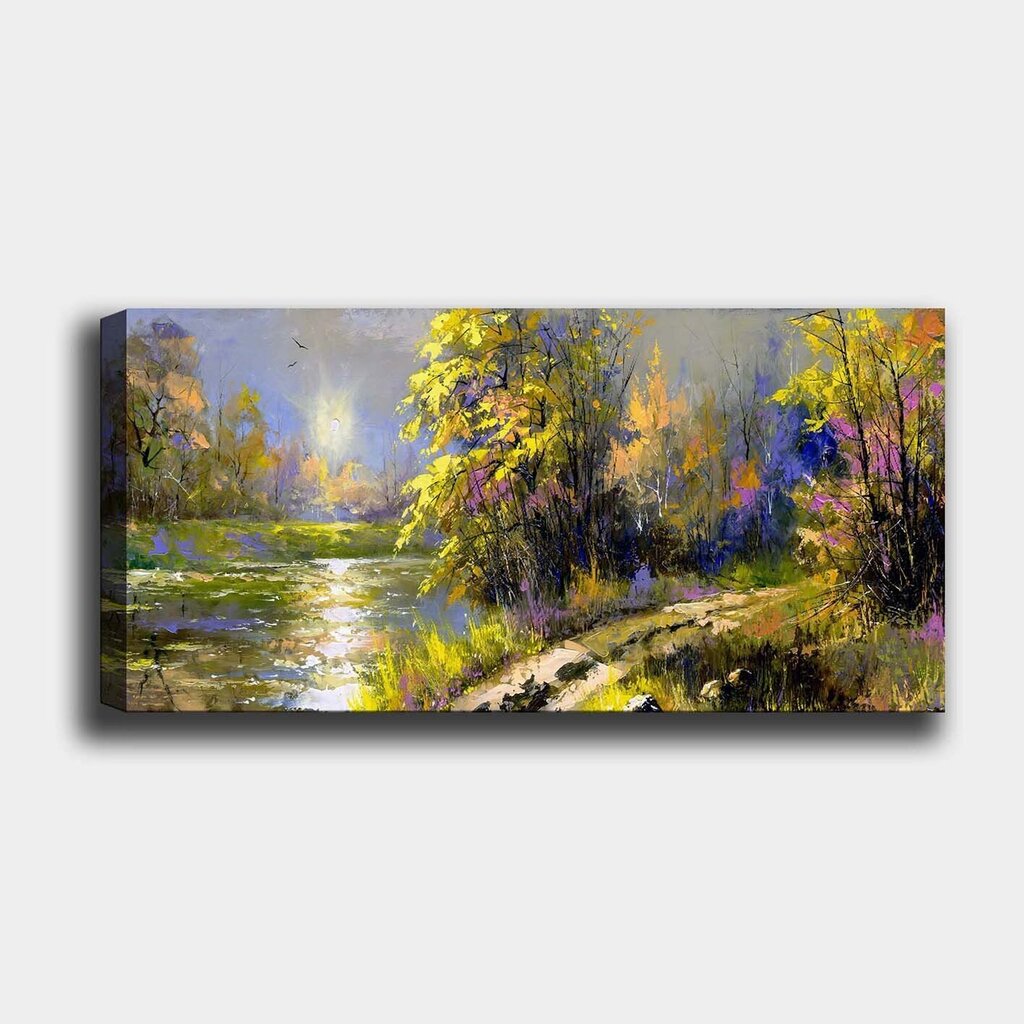 Reproduktsioon lõuendil Maastik, 50x120 cm hind ja info | Seinapildid | hansapost.ee