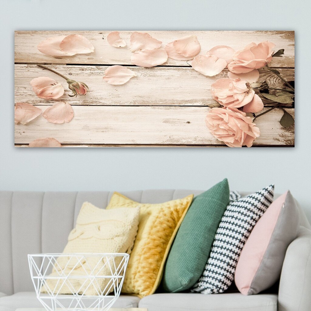 Reproduktsioon lõuendil Lilled, 50x120 cm цена и информация | Seinapildid | hansapost.ee