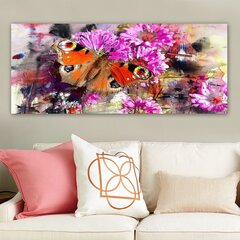 Репродукция на холсте Бабочка, 50x120 см цена и информация | Настенные деревянные декорации | hansapost.ee