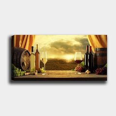 Репродукция на холсте Вино, 50x120 см цена и информация | Настенные деревянные декорации | hansapost.ee