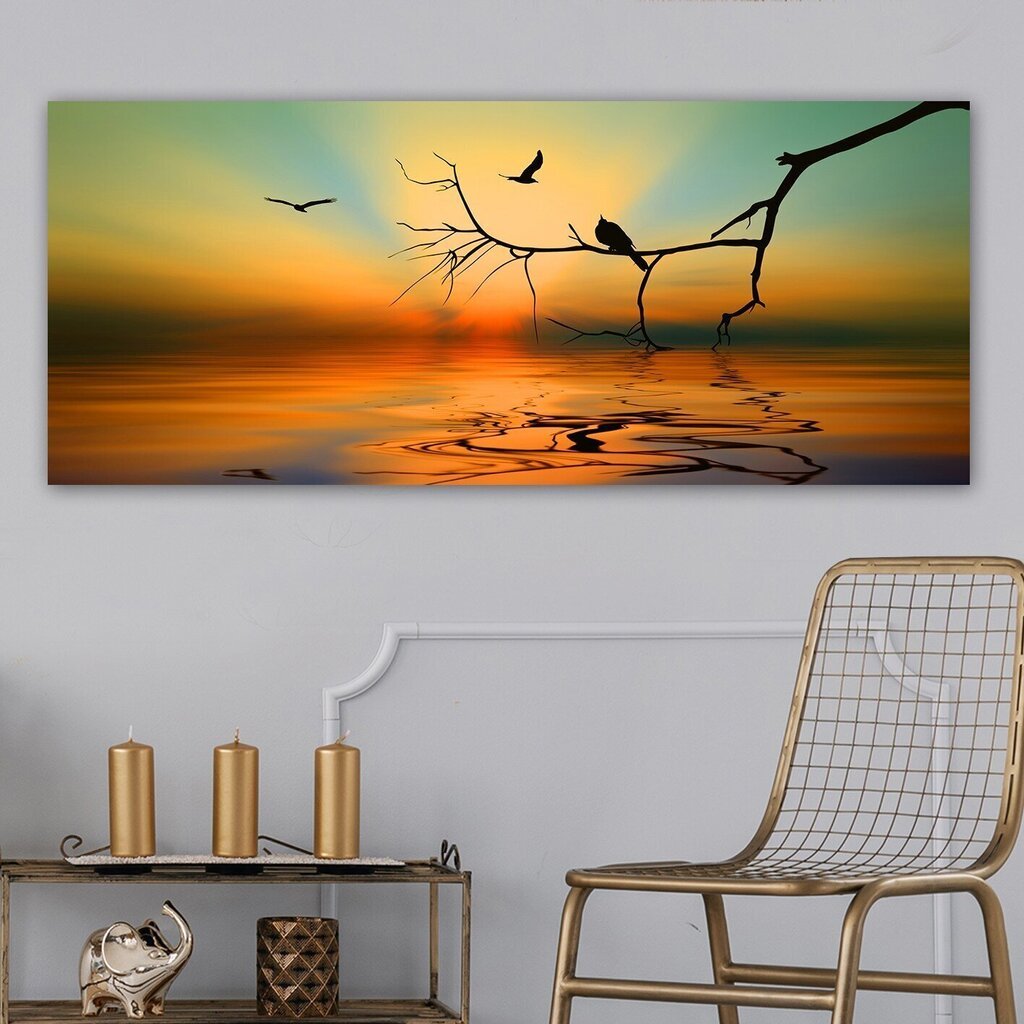 Reprodutseerimine lõuendil Õhtu, 50x120 cm цена и информация | Seinapildid | hansapost.ee