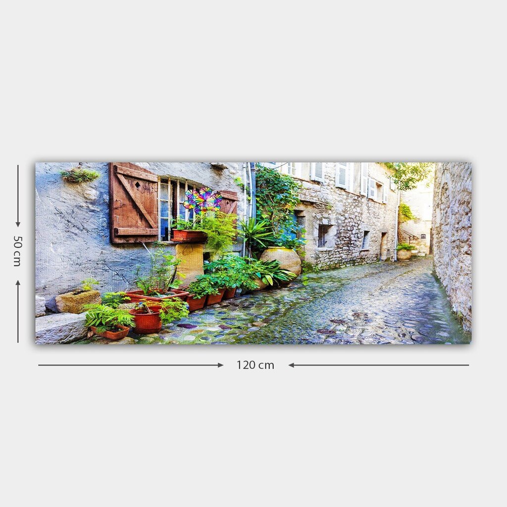 Reproduktsioon lõuendil Lilled, 50x120 cm цена и информация | Seinapildid | hansapost.ee