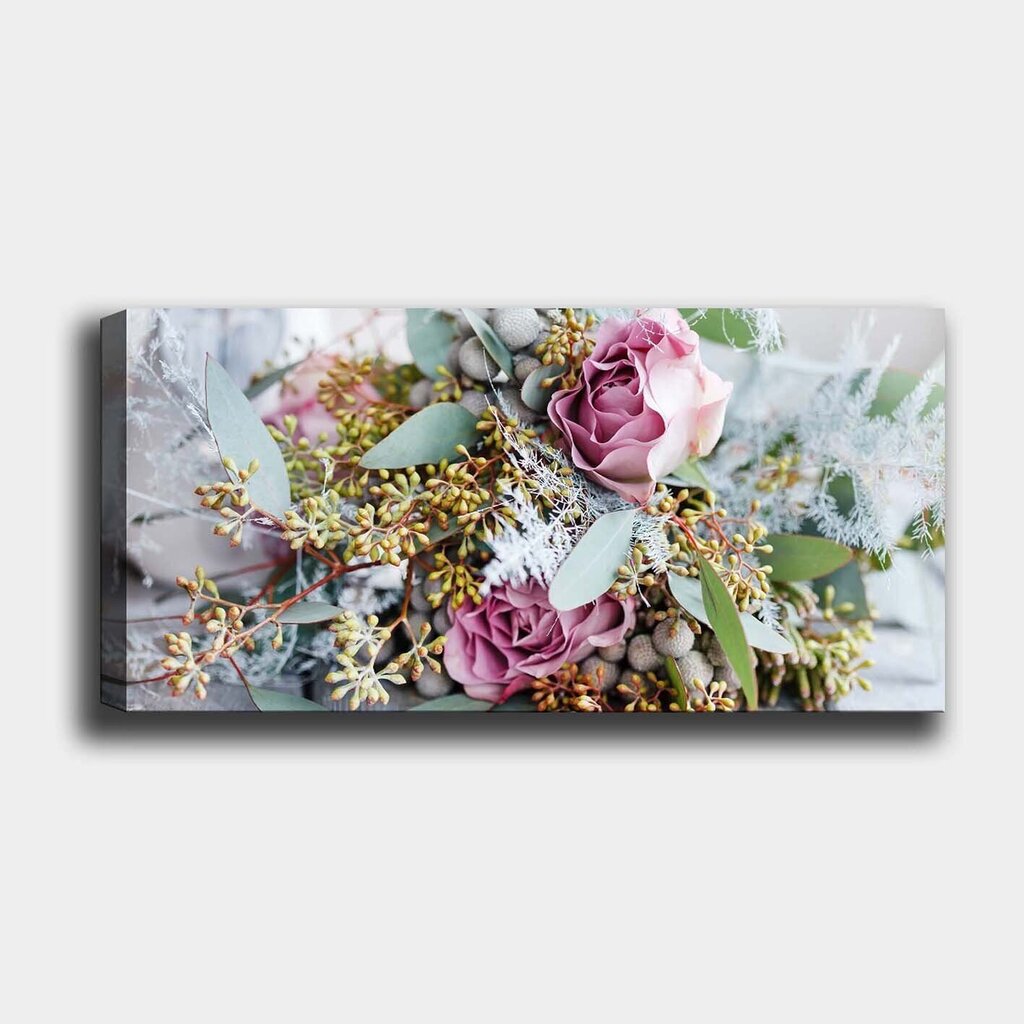 Reproduktsioon lõuendil Lilled, 50x120 cm цена и информация | Seinapildid | hansapost.ee