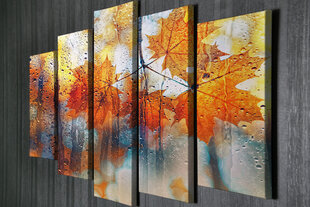 Репродукция из пяти частей Осень цена и информация | Настенные деревянные декорации | hansapost.ee