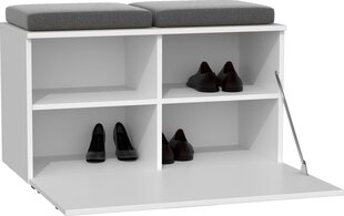 Обувной шкаф Opal, белый цена и информация | Полки для обуви, банкетки | hansapost.ee