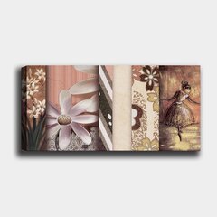Репродукция на холсте Цветы, 30x80 см цена и информация | Настенные деревянные декорации | hansapost.ee