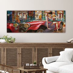 Репродукция на холсте Автомобиль, 30x80 см цена и информация | Настенные деревянные декорации | hansapost.ee