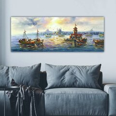 Reproduktsioon lõuendil Laevad, 30x80 cm hind ja info | Seinapildid | hansapost.ee