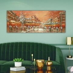 Репродукция на холсте Париж, 30x80 см цена и информация | Настенные деревянные декорации | hansapost.ee