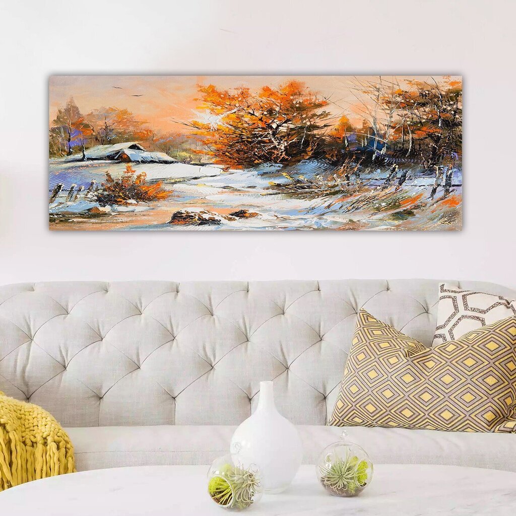 Reproduktsioon lõuendil Talv, 30x80 cm hind ja info | Seinapildid | hansapost.ee