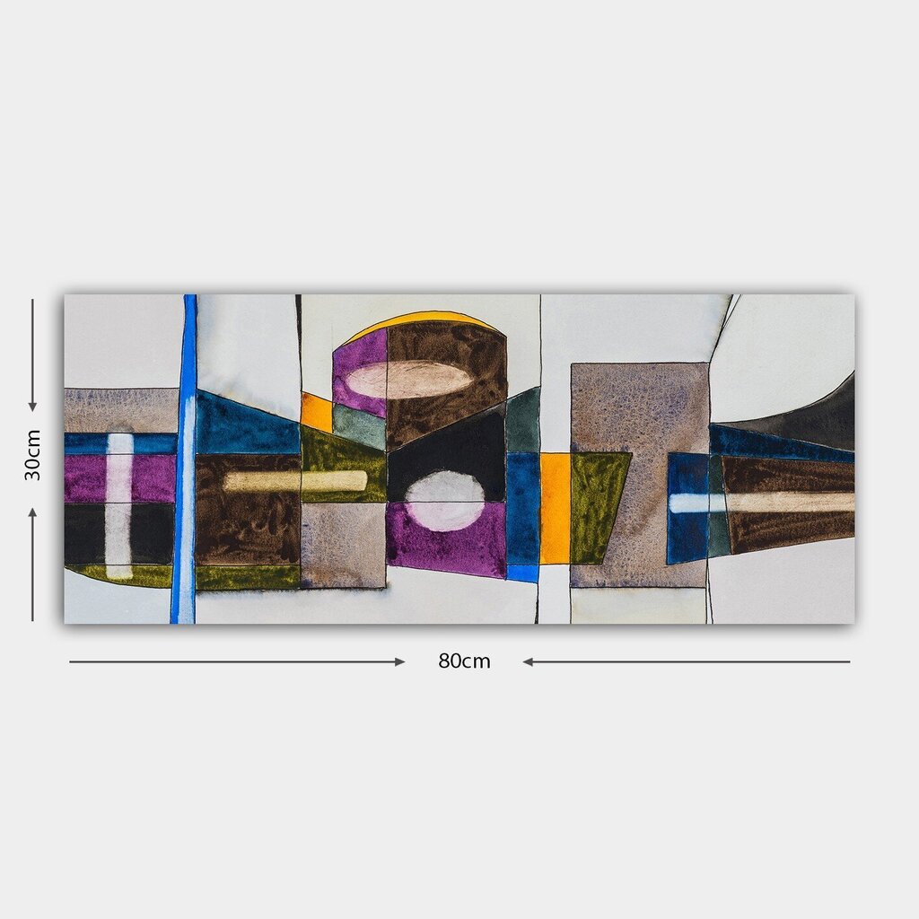 Reproduktsioon lõuendil Abstraktsioon, 30x80 cm hind ja info | Seinapildid | hansapost.ee