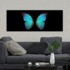 Репродукция на холсте Бабочка, 30x80 см цена и информация | Настенные деревянные декорации | hansapost.ee