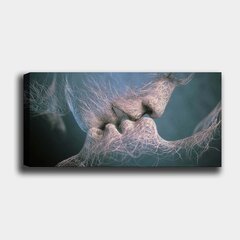 Репродукция на холсте Поцелуй, 30x80 см цена и информация | Репродукции, картины | hansapost.ee