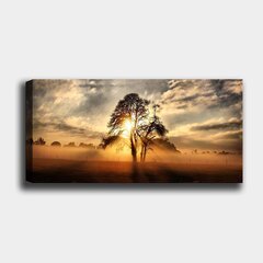 Репродукция на холсте Деревья, 30x80 см цена и информация | Настенные деревянные декорации | hansapost.ee