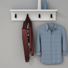 Подвесная вешалка для прихожей Kalune Design Ayla, белая цена и информация | Вешалки для одежды | hansapost.ee