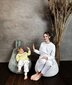Kott-tool Qubo™ Baby Rabbit, gobelään, punane hind ja info | Kott-toolid, tugitoolid ja tumbad lastele | hansapost.ee