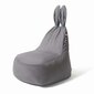 Kott-tool Qubo™ Baby Rabbit Aqua, samet, hall hind ja info | Kott-toolid, tugitoolid ja tumbad lastele | hansapost.ee