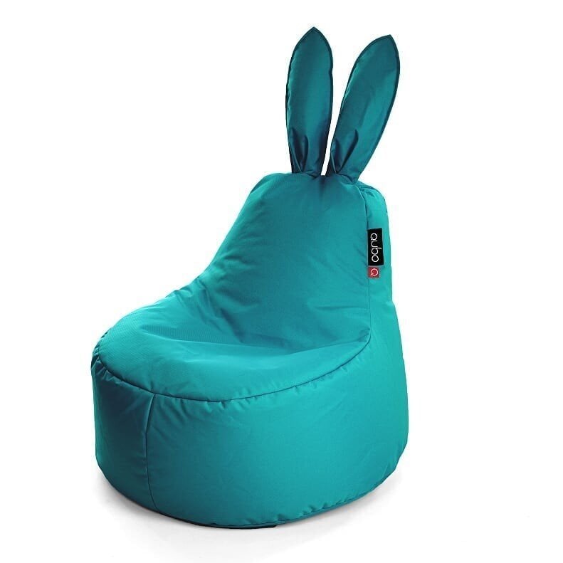 Kott-tool Qubo™ Baby Rabbit Aqua, gobelään, roheline цена и информация | Kott-toolid, tugitoolid ja tumbad lastele | hansapost.ee