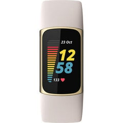 Fitbit Charge 5 FB421GLWT Lunar White/Soft Gold цена и информация | Фитнес-браслеты | hansapost.ee