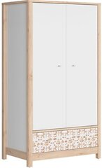 Шкаф BRW Timon-II, белый / коричневый цена и информация | Детские шкафы | hansapost.ee