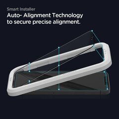 Защитное стекло Spigen ALM для iPhone 12 Pro и iPhone 12, прозрачно-черное цена и информация | Защитные пленки для телефонов | hansapost.ee