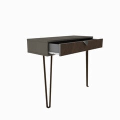 Консоль Kalune Design Linea, темно-серая/коричневая цена и информация | Столы-консоли | hansapost.ee