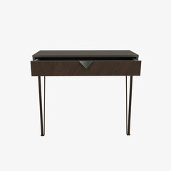 Консоль Kalune Design Linea, темно-серая/коричневая цена и информация | Столы-консоли | hansapost.ee