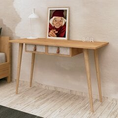 Письменный стол Kalune Design Soomin, коричневый/белый цена и информация | Компьютерные, письменные столы | hansapost.ee