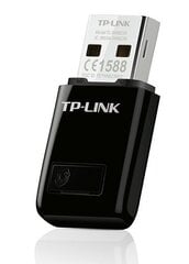 Адаптер для подключения к беспроводной сети TP-LINK TL-WN823N, 802.11 b/g/n, 300 Мбит/с цена и информация | Маршрутизаторы (роутеры) | hansapost.ee