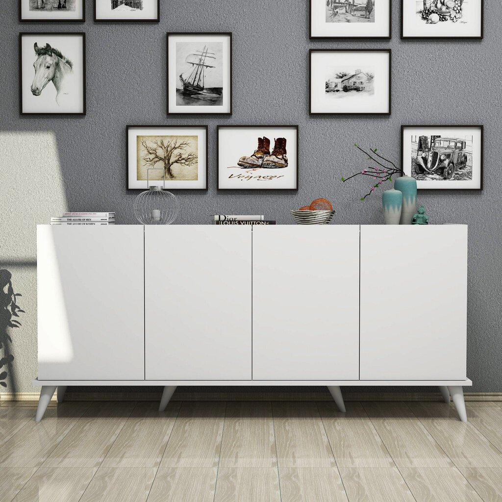 Konsoollaud Kalune Design Elegante 1602, valge hind ja info | Konsoollauad | hansapost.ee