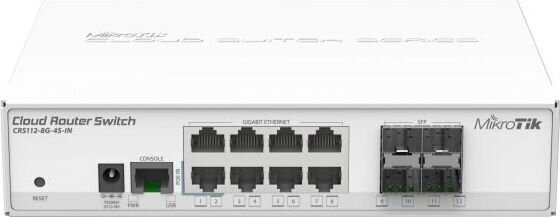 MikroTik CRS112-8G-4S-IN цена и информация | Võrgulülitid | hansapost.ee