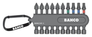 Otsakute kmpl Impact 10 osa hoidikus, karabiiniga. 50 mm PH, PZ, TORX hind ja info | Käsitööriistad | hansapost.ee