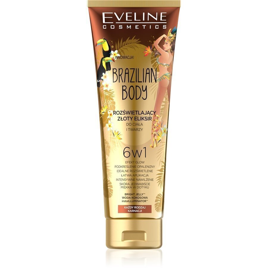 Sära andev kehaeliksiir Eveline Cosmetics Brazilian Body, 100 ml hind ja info | Kehakreemid, kehaõlid ja losjoonid | hansapost.ee