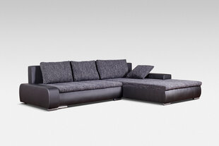 Universaalne pehme nurgadiivan Tivano, hall/must price and information | Corner sofas and corner sofa beds | hansapost.ee