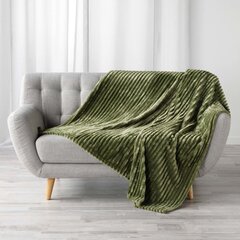 Douceur d'Intérieur pleed Kalie, khaki, 125 x 150 cm hind ja info | Pleedid, voodikatted ja päevatekid | hansapost.ee