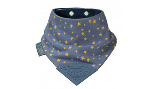Шейный платок с прорезывателем для зубов Cheeky Chompers Midnight Stars, 481 цена и информация | Шапочки для новорожденных, перчатки, шарфики | hansapost.ee