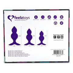 Feeztoys - Bibi Twin Butt Plug Set 3 tk lilla цена и информация | Наборы секс-товаров | hansapost.ee