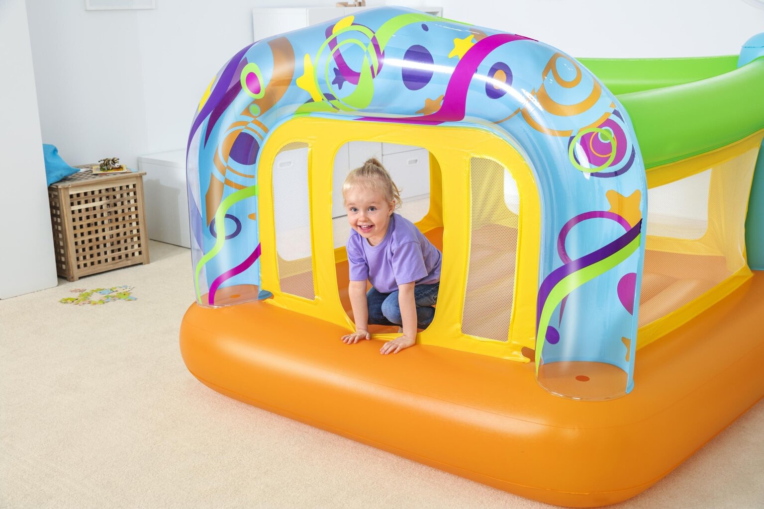 Täispuhutav batuut lastele Bestway Swirls' n Twirls, 175x173x130 cm hind ja info | Täispuhutavad veemänguasjad ja ujumistarbed | hansapost.ee