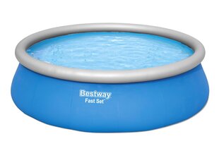 Бассейн Bestway Fast Set, 457x122 см, с фильтром цена и информация | Бассейны | hansapost.ee