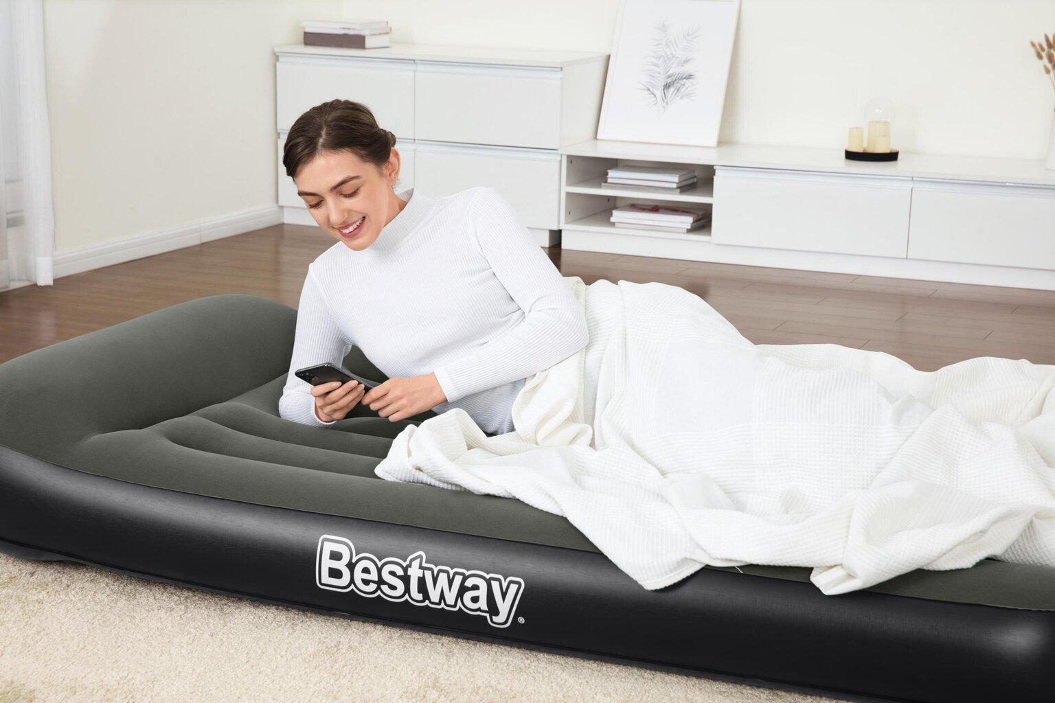 Täispuhutav madrats Bestway Tritech Airbed Twin, 188x99x30 cm, integreeritud pumbaga цена и информация | Täispuhutavad madratsid ja mööbel | hansapost.ee