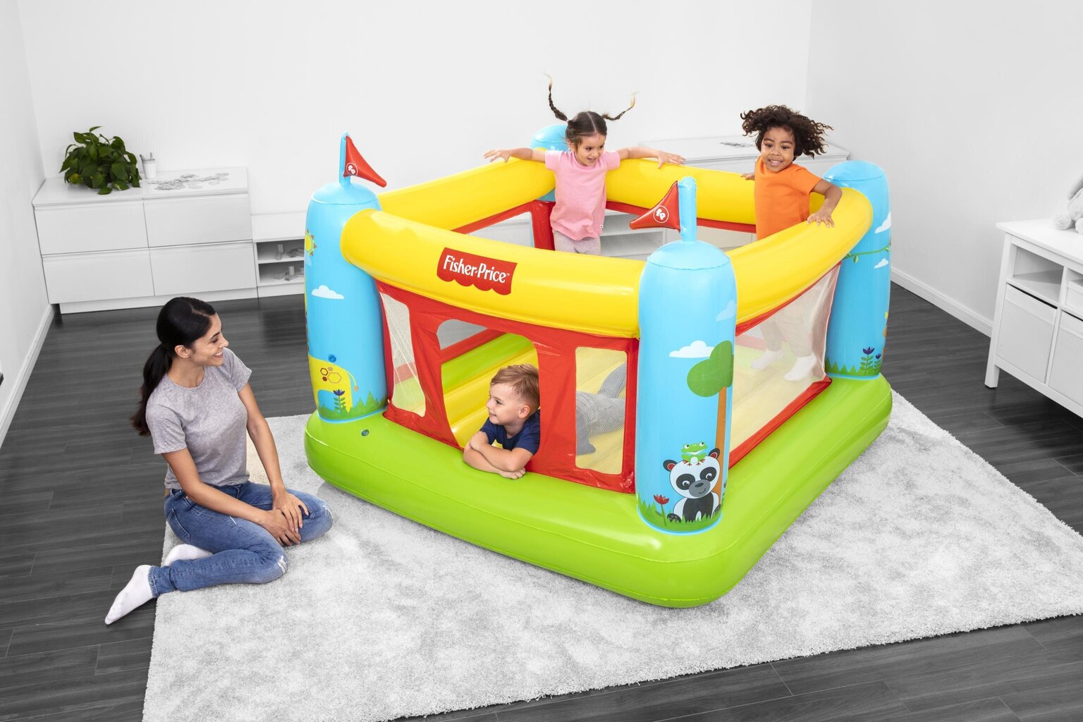 Täispuhutav batuut Fisher Price Bouncetastic, 175x173x135 cm hind ja info | Täispuhutavad veemänguasjad ja ujumistarbed | hansapost.ee