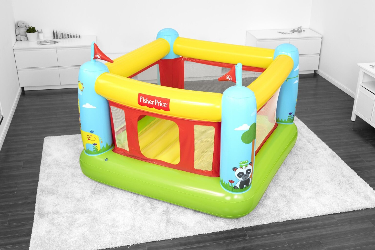 Täispuhutav batuut Fisher Price Bouncetastic, 175x173x135 cm hind ja info | Täispuhutavad veemänguasjad ja ujumistarbed | hansapost.ee