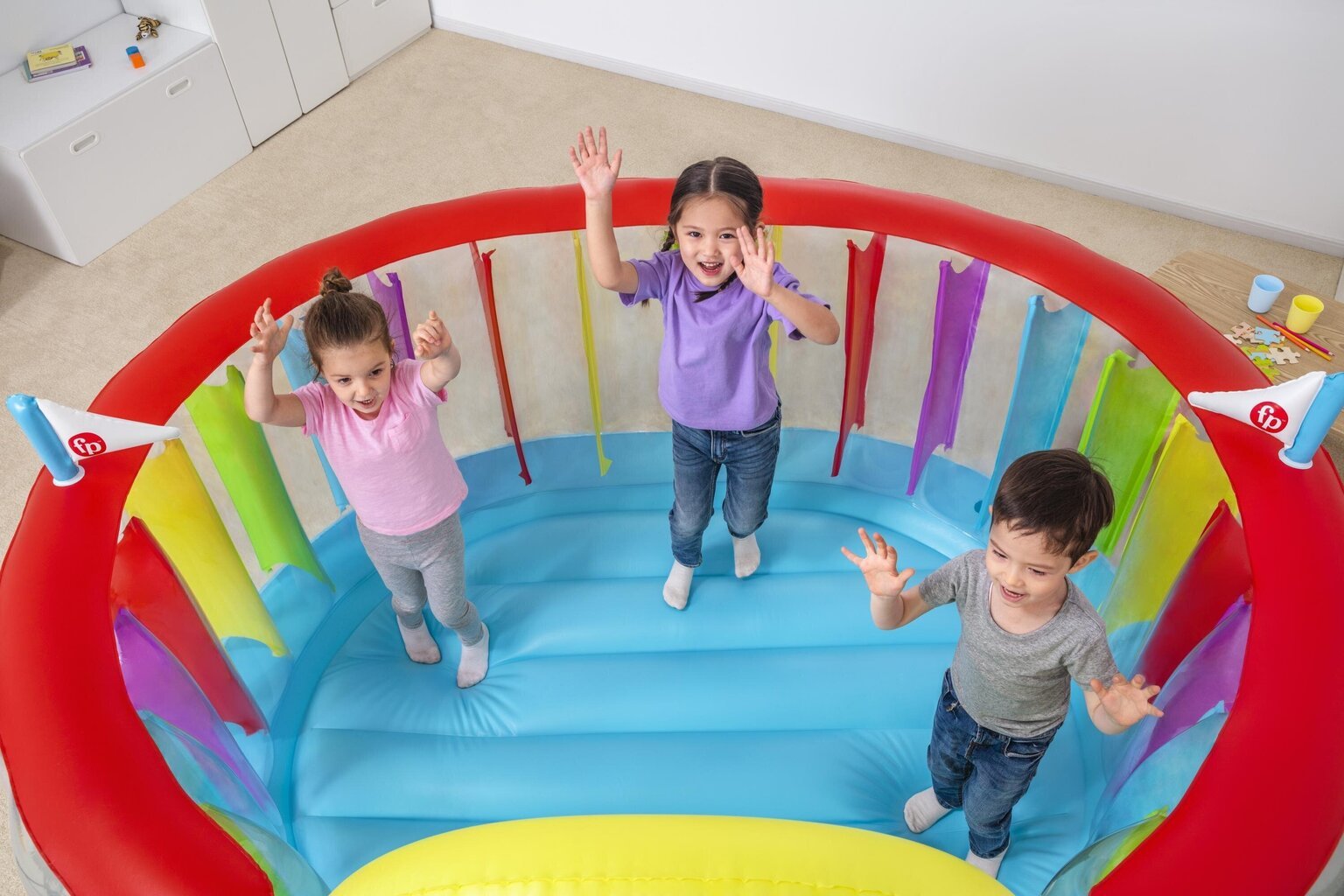 Täispuhutav batuut Fisher Price Bouncetopia, 226x175x138 cm hind ja info | Täispuhutavad veemänguasjad ja ujumistarbed | hansapost.ee