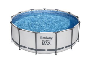 Каркасный бассейн Bestway Steel Pro MAX 396x122 см, с фильтром цена и информация | Бассейны | hansapost.ee