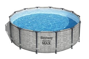 Karkassiga bassein Bestway Steel Pro Max, 427x122 cm, koos filtriga цена и информация | Бассейны | hansapost.ee