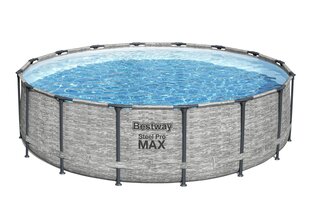 Каркасный бассейн Bestway Steel Pro MAX 488x122 см, с фильтром цена и информация | Бассейны | hansapost.ee